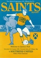 St Albans City v Southend United  03-Aug-1991