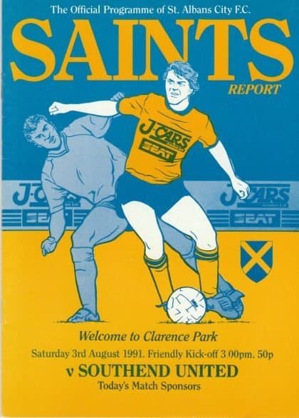 St Albans City v Southend United  03-Aug-1991