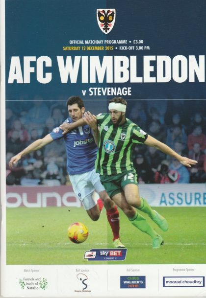 AFC Wimbledon v Stevenage 12-Dec-2015