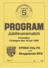 Skepplanda BTK v Stoke City   30-Jul-1988