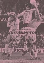 Southampton v Vancouver Whitecaps  11-Mar-1980