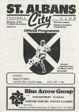 St Albans City v Watford  10-Aug-1982
