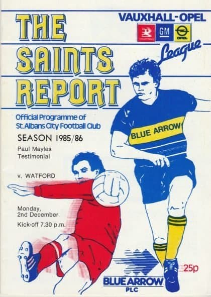 St Albans City v Watford  02-Dec-1985