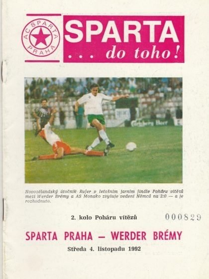 Sparta Prague v Werder Bremen  04-Nov-1992