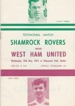 Shamrock Rovers v West Ham United 12-May-1965