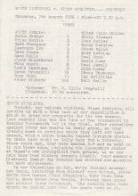 South Liverpool v Wigan Athletic  07-Aug-1986