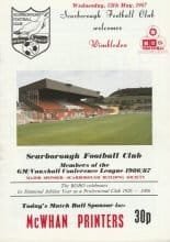 Scarborough v Wimbledon  13-May-1987