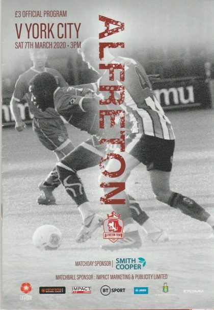Alfreton Town v York City  07-Mar-2020