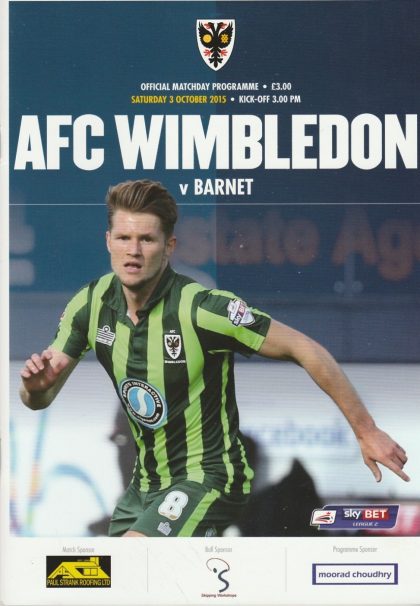 AFC Wimbledon v Barnet 03-Oct-2015