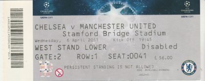 Chelsea v Manchester United 06-Apr-2011