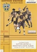 Sutton United v Brighton & Hove Albion   18-Jul-2002