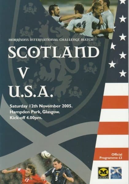 Scotland v USA  12-Nov-2005