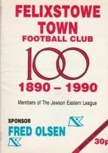 Felixstowe Town v Wroxham   06-Jan-1990