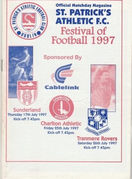 St Patrick's Athletic v Sunderland 17-Jul-1997