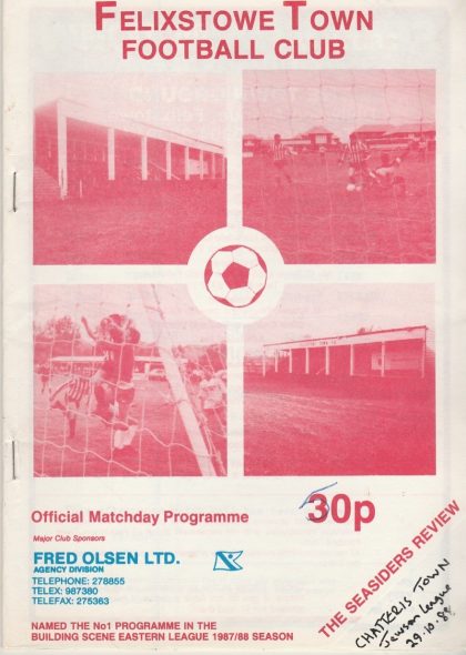 Felixstowe Town v Chatteris Town  29-Oct-1988