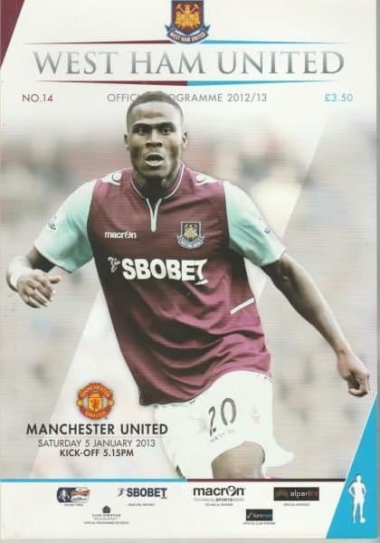 West Ham United v Manchester United 05-Jan-2013