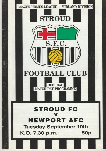 Stroud v Newport AFC  10-Sep-1991