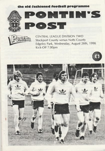 Stockport County Reserves v Notts County Reserves 26-Aug-1998