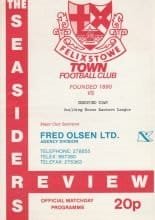 Felixstowe Town v Thetford Town  16-Apr-1988