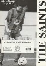 St Albans City v West Ham United 29-Jul-1995