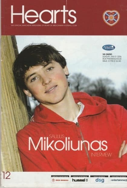 Heart of Midlothian v Glasgow Celtic 01-Jan-2006