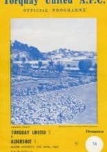 Torquay United v Aldershot 15-Apr-1963