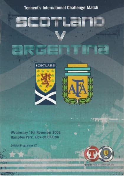 Scotland v Argentina  19-Nov-2008