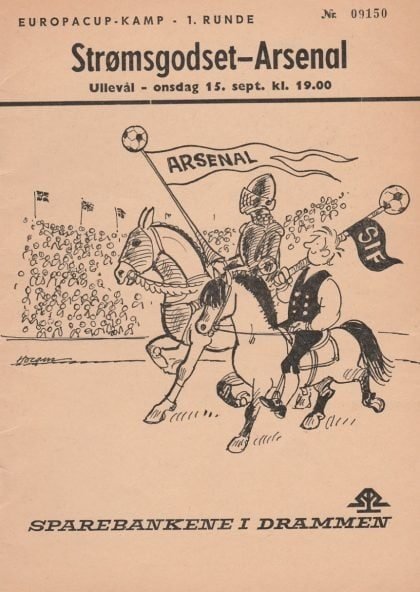 Strǿmsgodset IF v Arsenal 15-Sep-1971