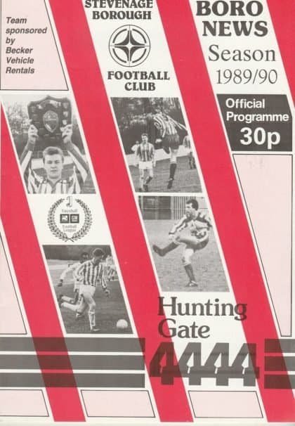 Stevenage Borough v Aston Villa  14-Aug-1989