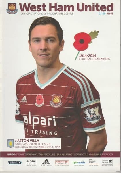 West Ham United v Aston Villa 08-Nov-2014