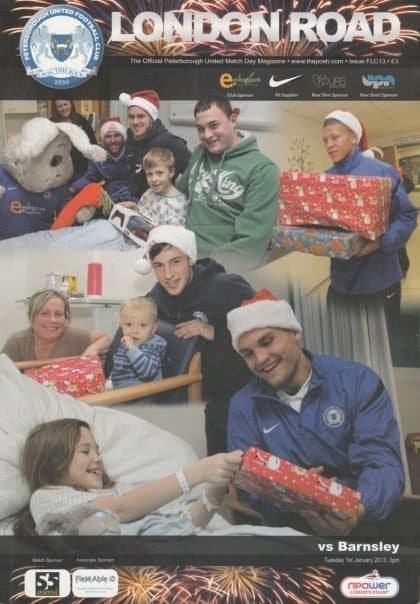 Peterborough United v Barnsley 01-Jan-2013