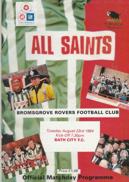 Bromsgrove Rovers v Bath City 23-Aug-1994