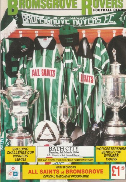Bromsgrove Rovers v Bath City 05-Mar-1996