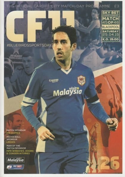 Cardiff City v Blackpool 25-Apr-2015