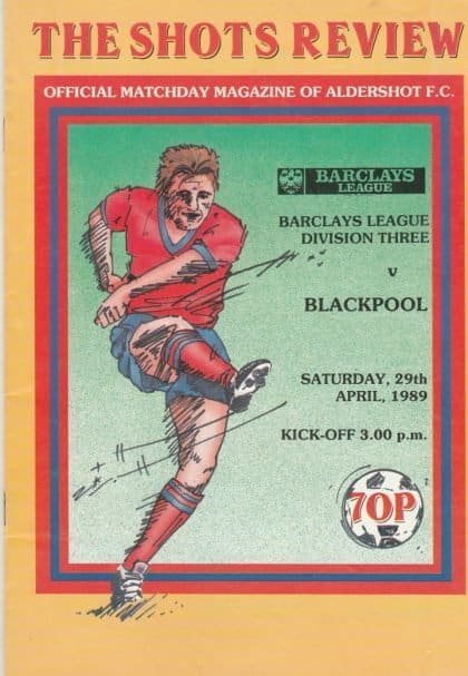 Aldershot v Blackpool 29-Apr-1989