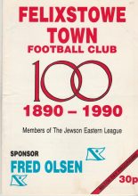 Felixstowe Town v Braintree Town  05-Dec-1990