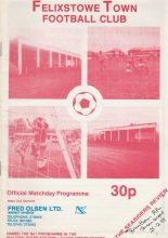 Felixstowe Town v Brantham Athletic  26-Dec-1988