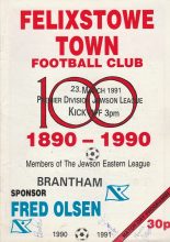 Felixstowe Town v Brantham Athletic  23-Mar-1991