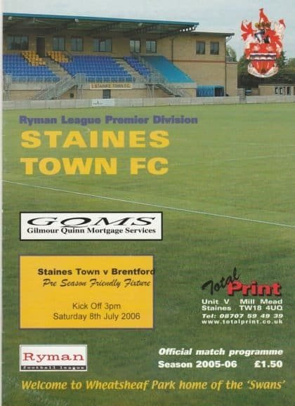 Staines Town v Brentford 08-Jul-2006