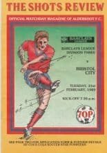 Aldershot v Bristol City 21-Feb-1989