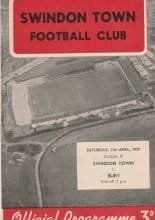 Swindon Town v Bury 11-Apr-1959