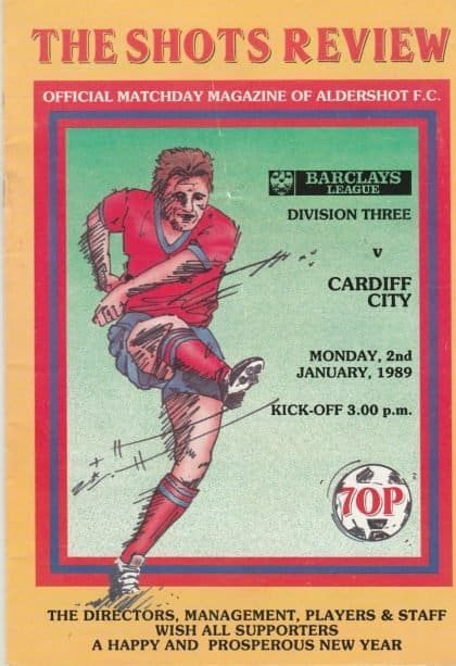 Aldershot v Cardiff City 02-Jan-1989