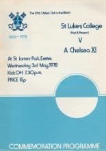 St Luke's College v Chelsea XI  03-May-1978