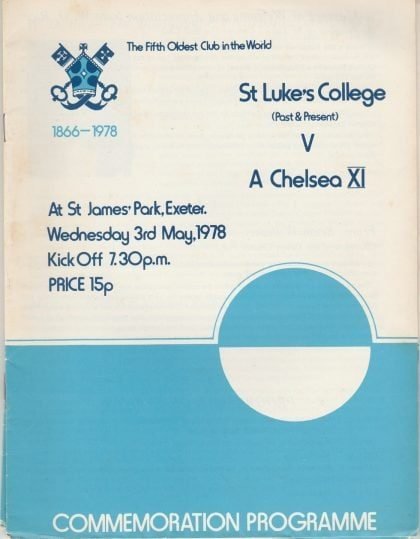 St Luke's College v Chelsea XI  03-May-1978