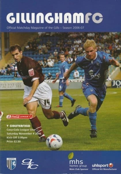 Gillingham v Chesterfield 04-Nov-2006