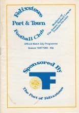 Felixstowe Town v Clacton Town  01-Oct-1997