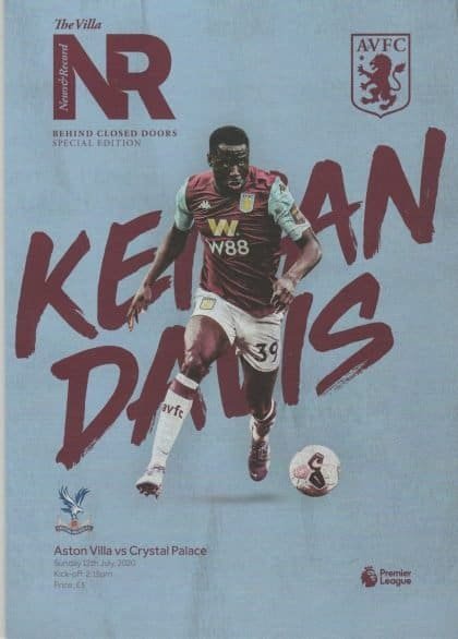 Aston Villa v Crystal Palace  12-Jul-2020