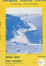 Torquay United v Crewe Alexandra 06-Mar-1963
