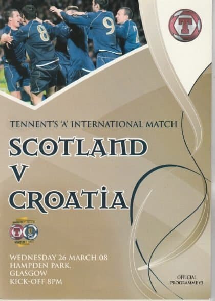 Scotland v Croatia  26-Mar-2008