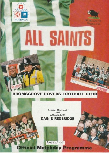 Bromsgrove Rovers v Dagenham & Redbridge  11-Mar-1995
